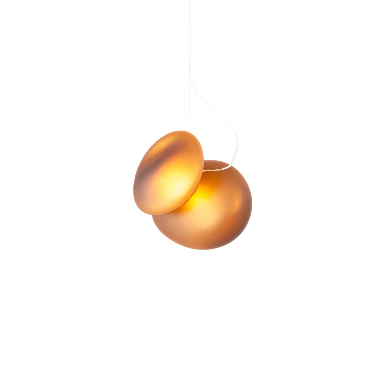 Pebble Pendant Light: A + Citrine + Citrine