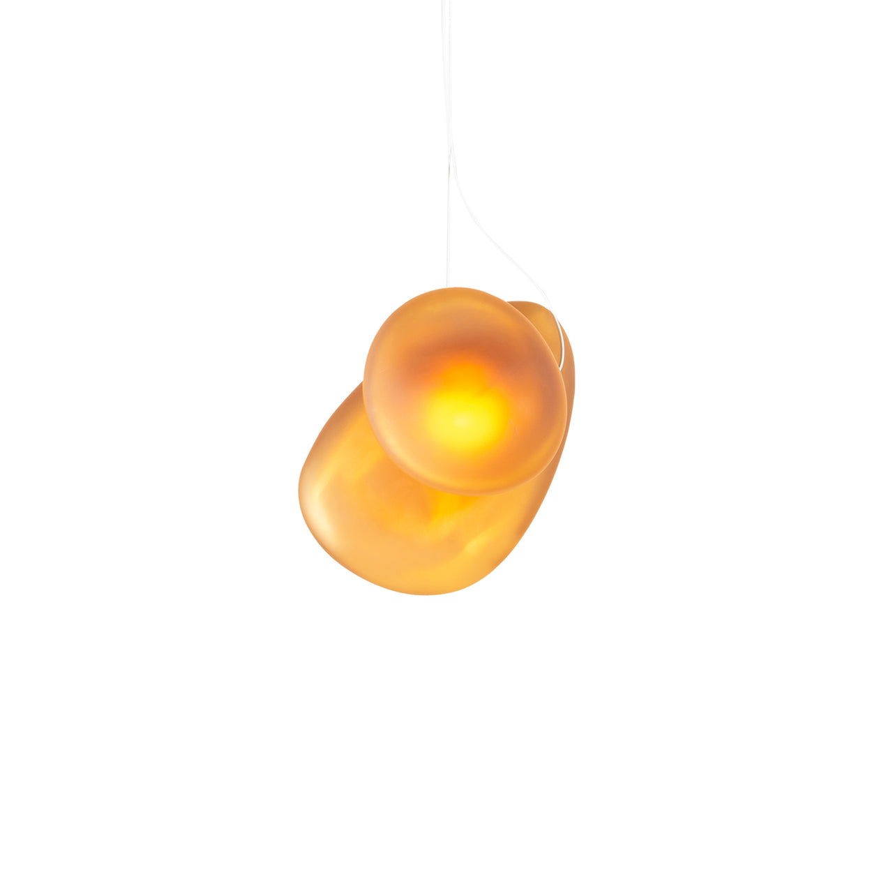 Pebble Pendant Light: B + Citrine + Citrine
