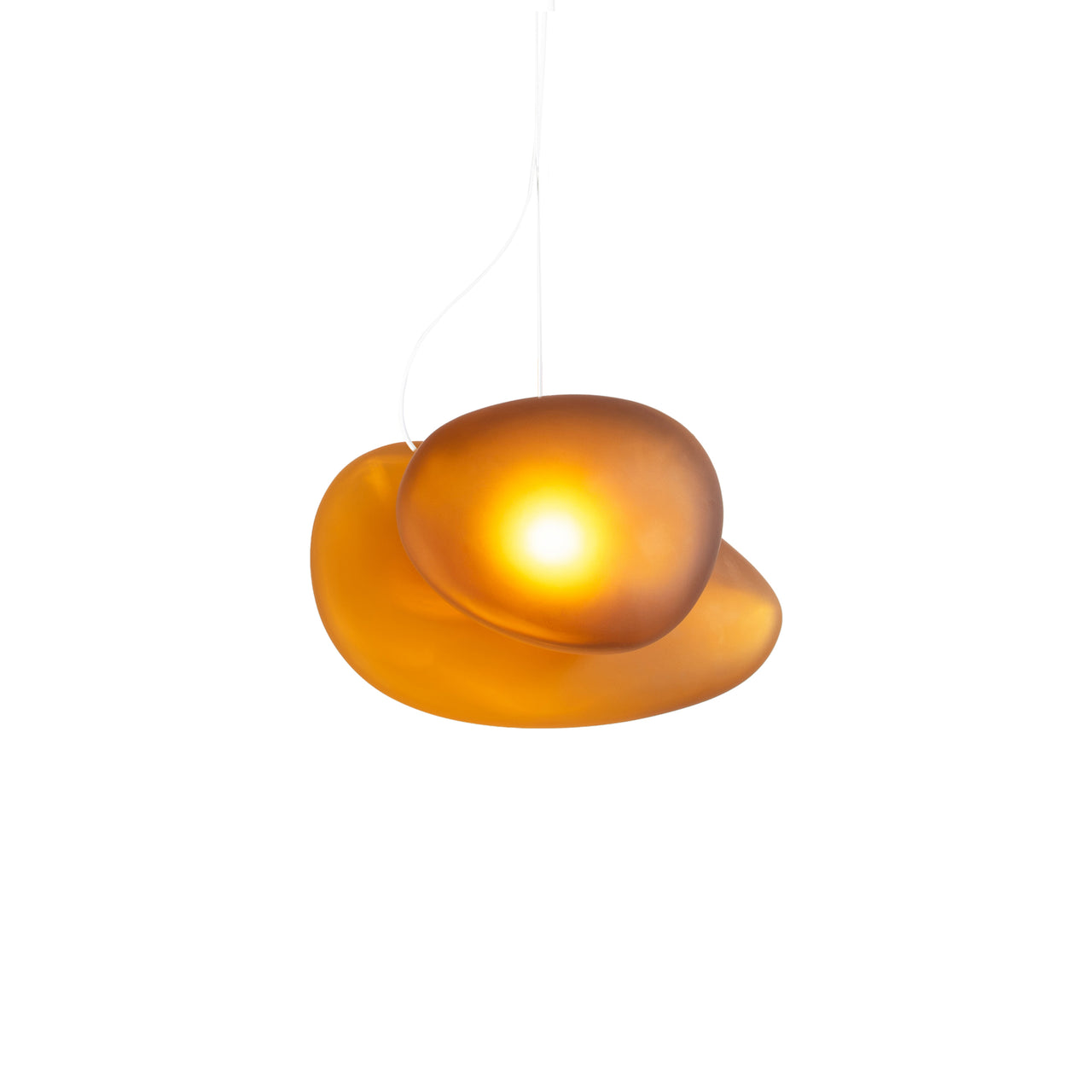 Pebble Pendant Light: B + Citrine