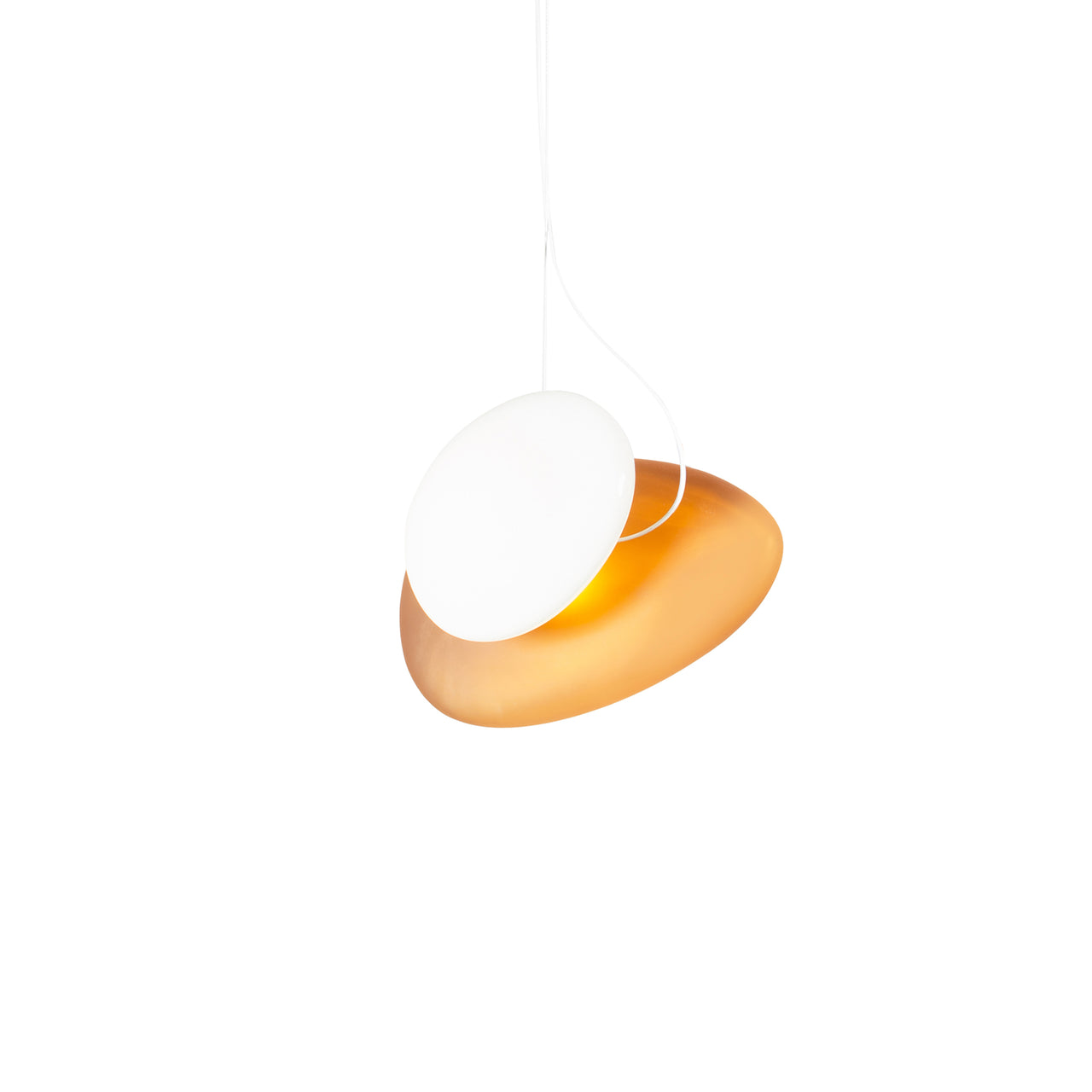 Pebble Pendant Light: B + Citrine + Pearl