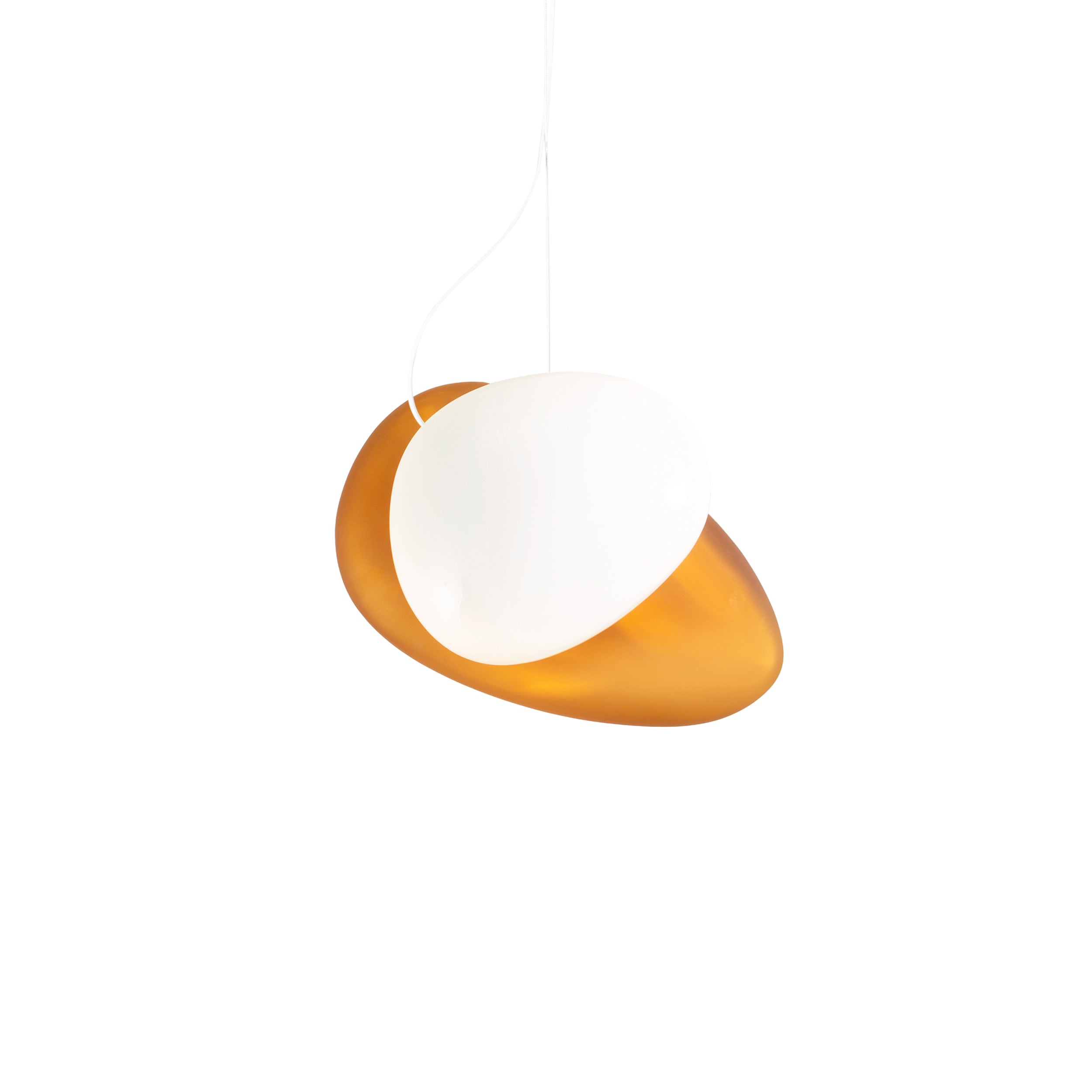 Pebble Pendant Light: B + Citrine + Pearl