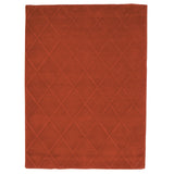 Classic Minimum Cut Out Pattern Rug: Large + Coral