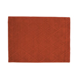 Classic Minimum Cut Out Pattern Rug: Small + Coral