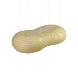 Cloud Suspension Light: Large - 67.6 + Bamboo + Lime + White