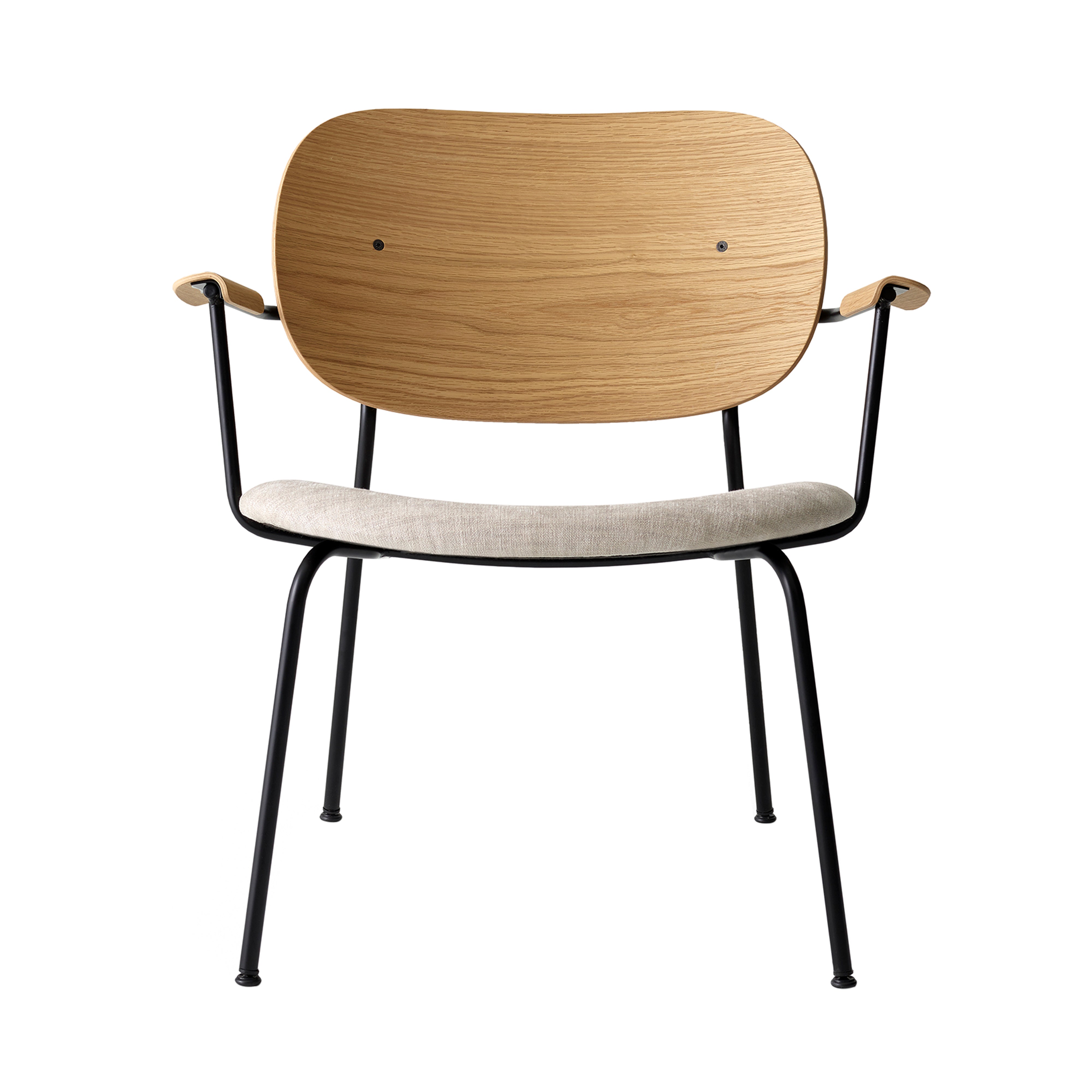Co Lounge Chair: Seat Upholstered + Natural Oak