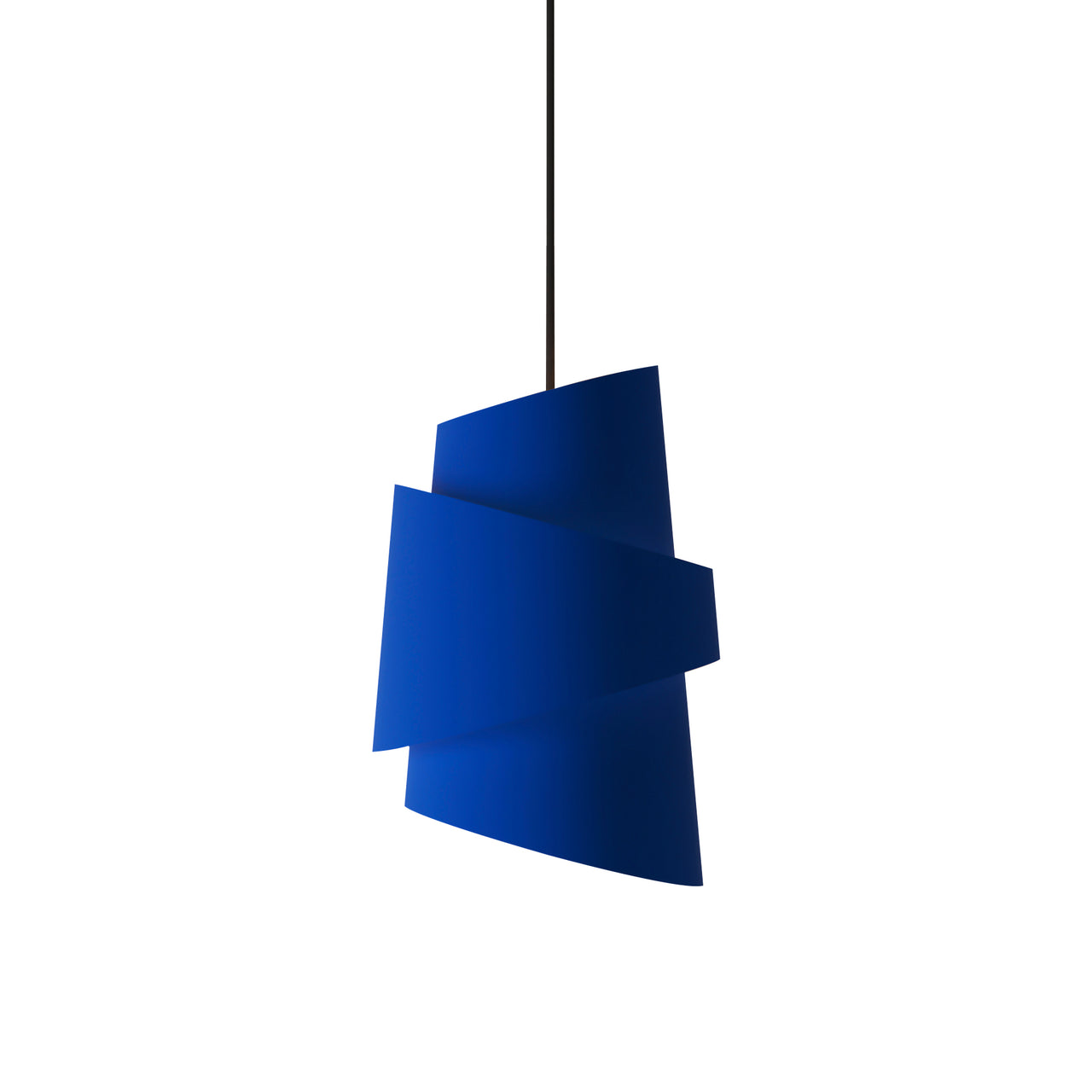 Croissant Pendant Light: Cobalt