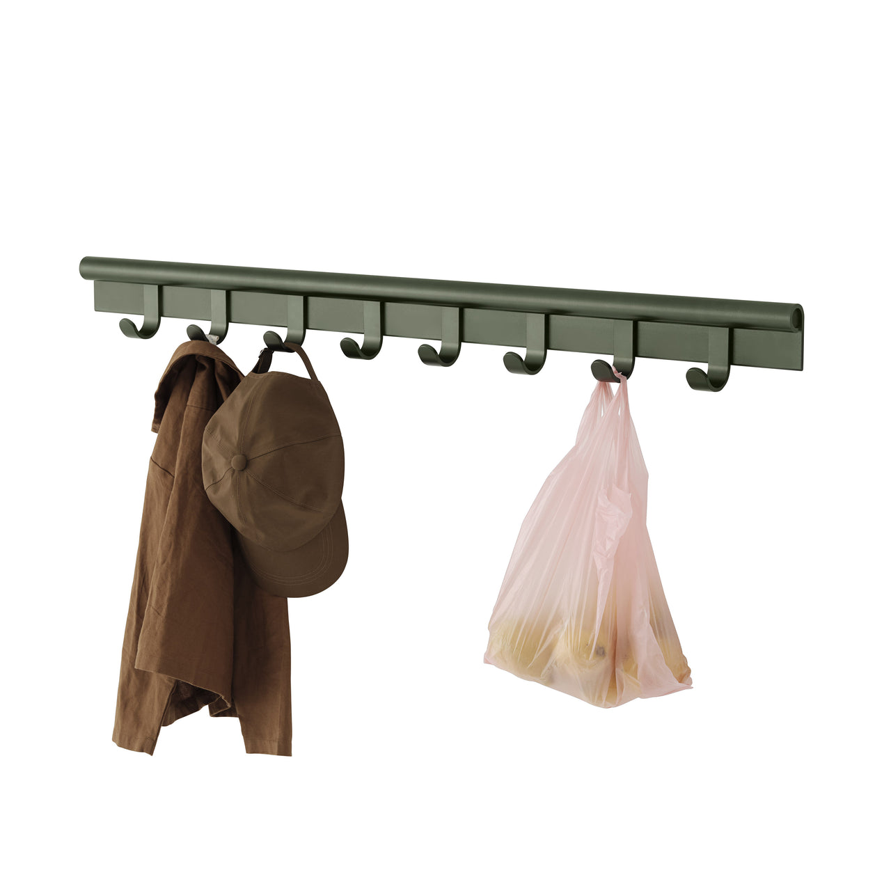 Coil Coat Rack: Large - 39.4 + Dark Green