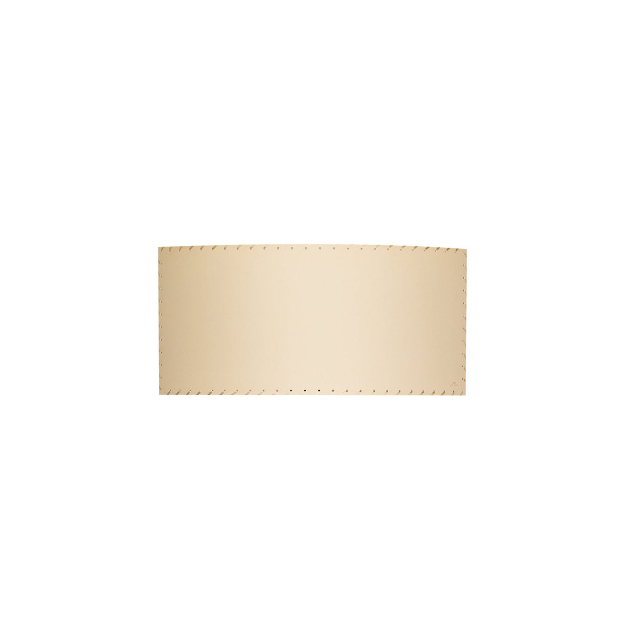 Comodín Wall Lamp: Rectangular + Stitched Beige Parchment