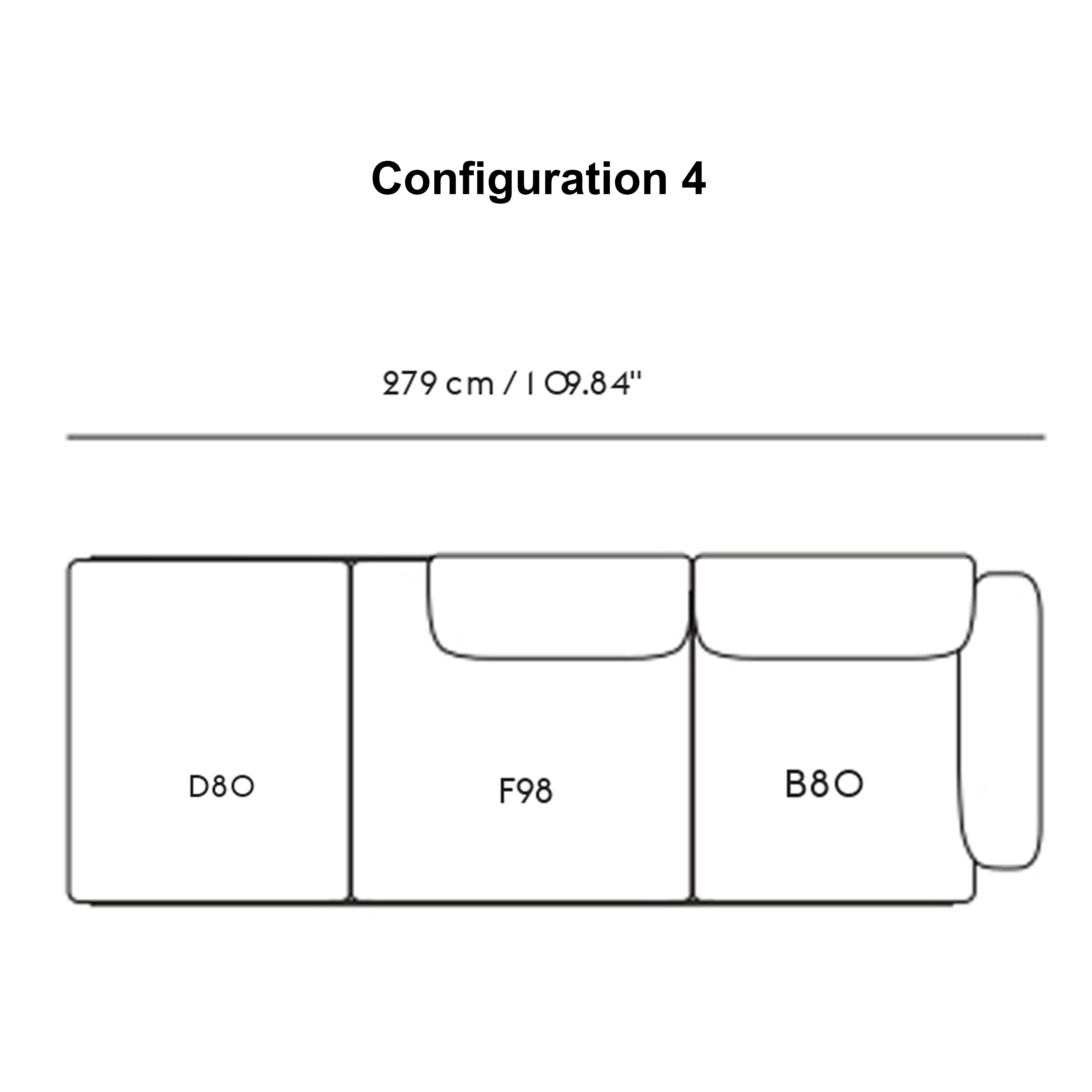 In Situ Modular Sofa: 3 Seater