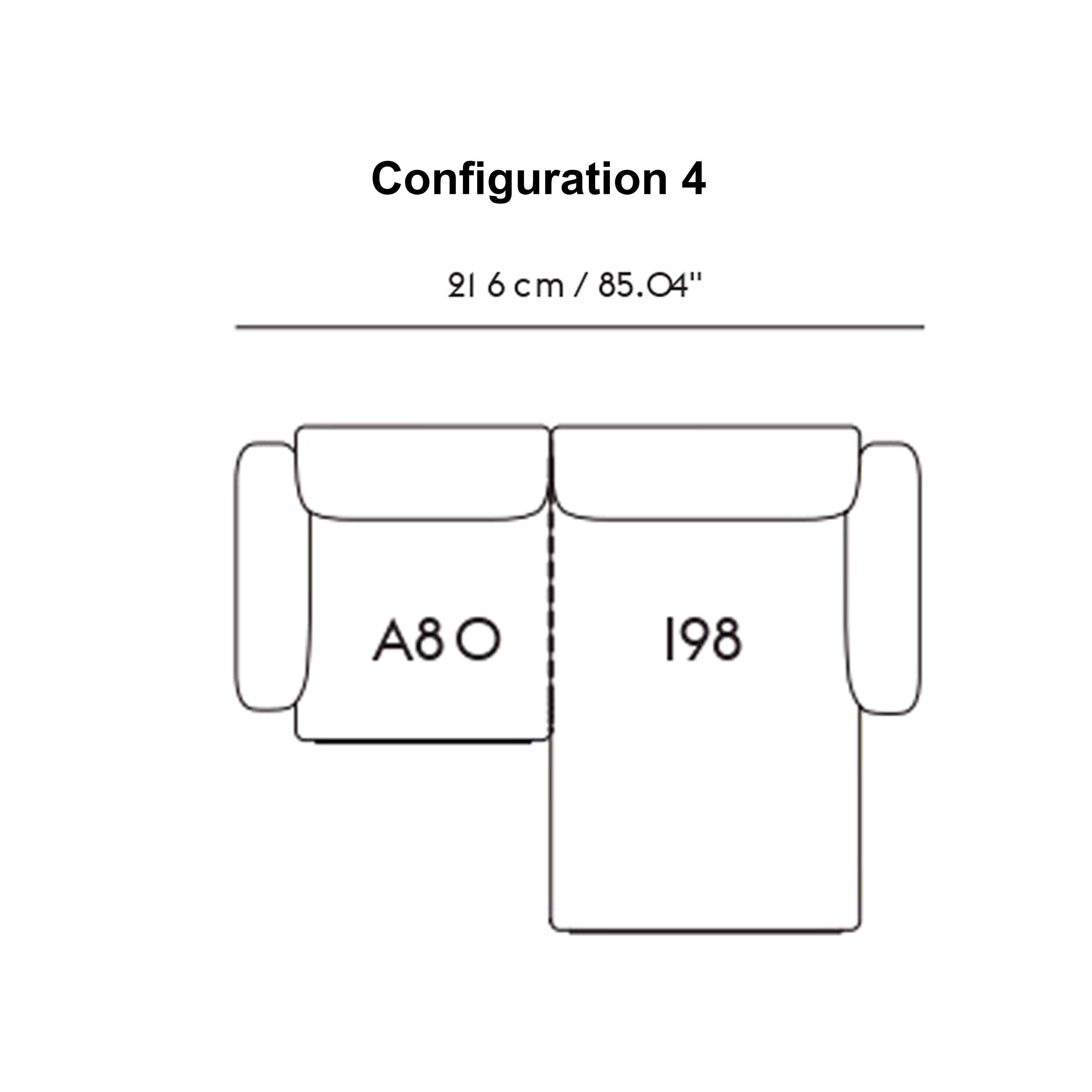 In Situ Modular Sofa: 2 Seater