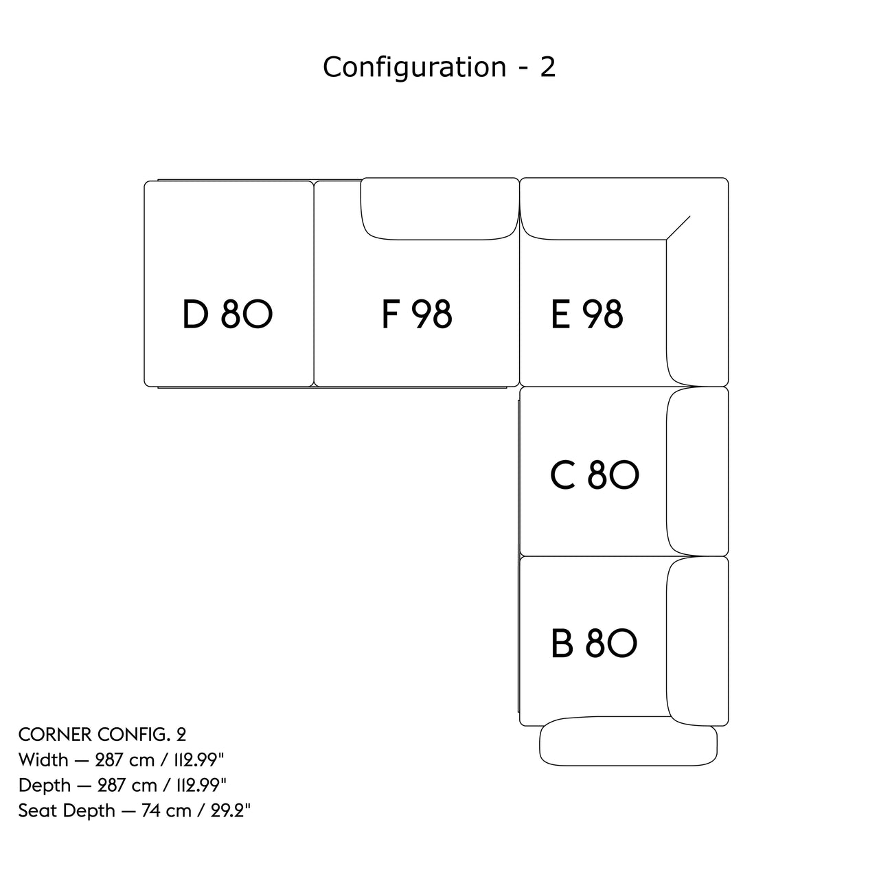 In Situ Modular Sofa: Corner