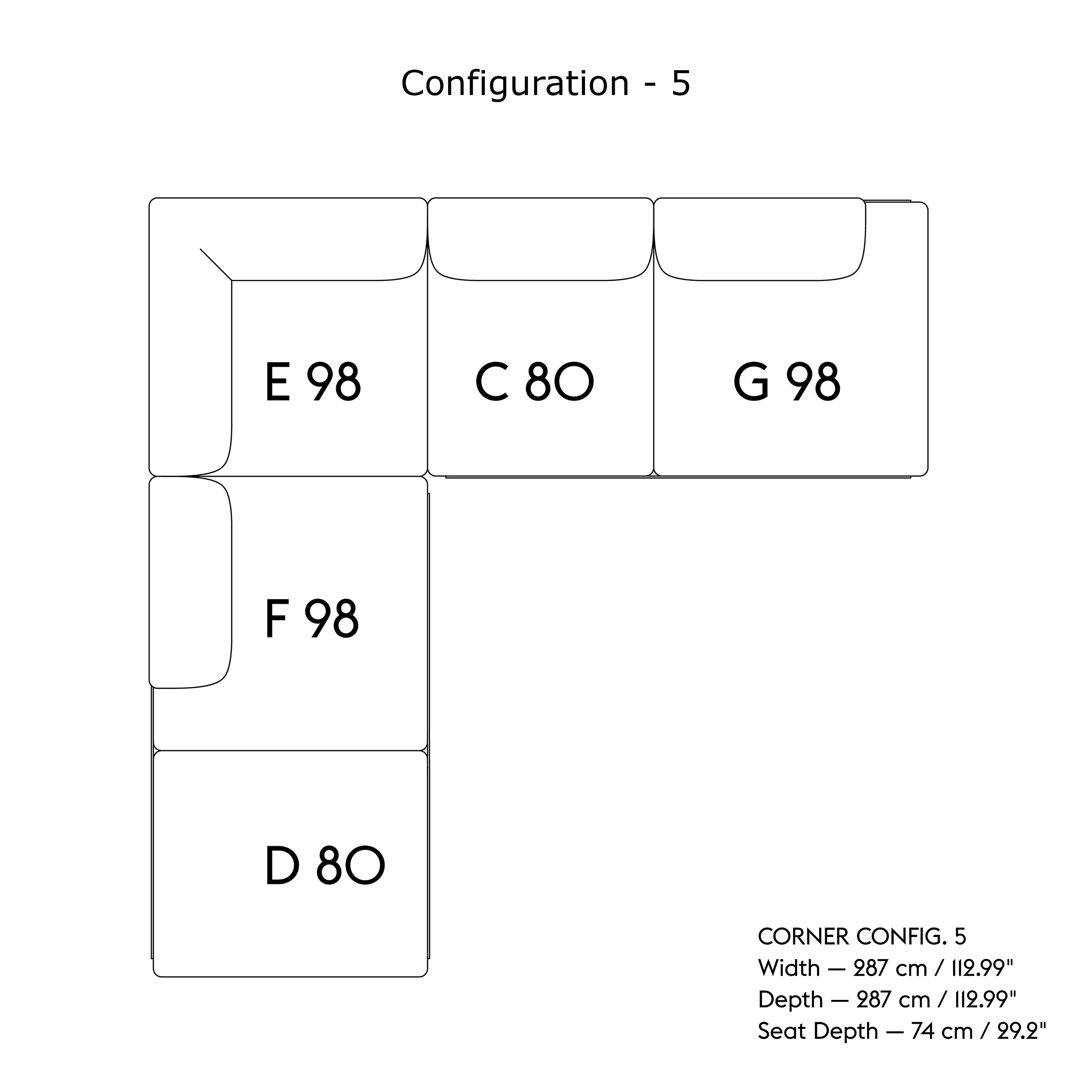 In Situ Modular Sofa: Corner