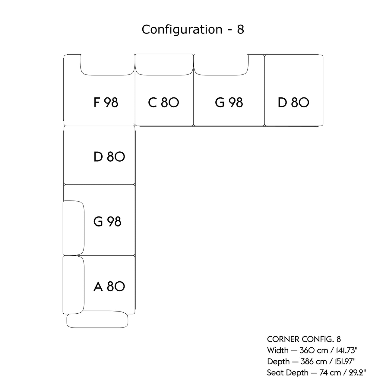 In Situ Modular Sofa: Corner