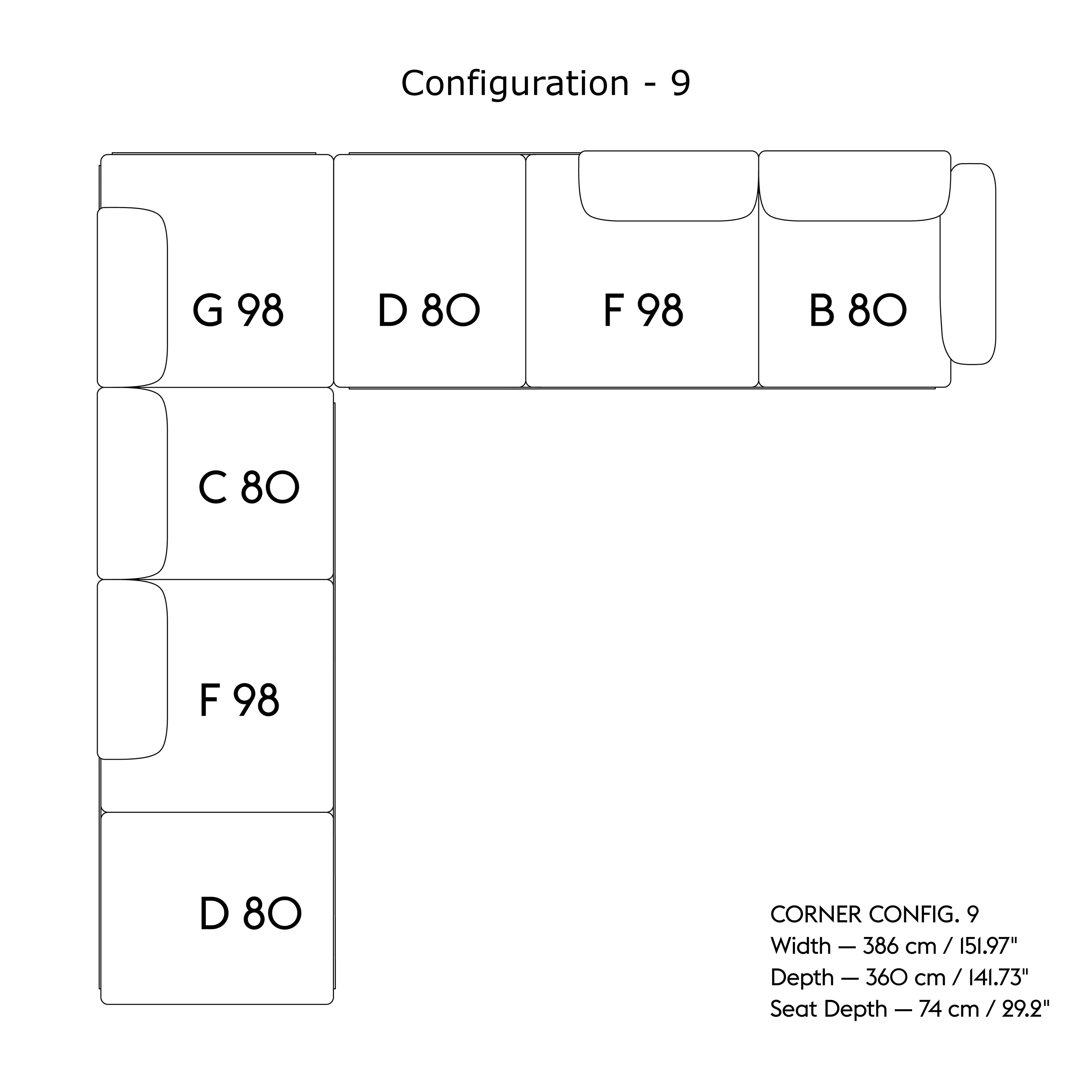 In Situ Modular Sofa: Corner