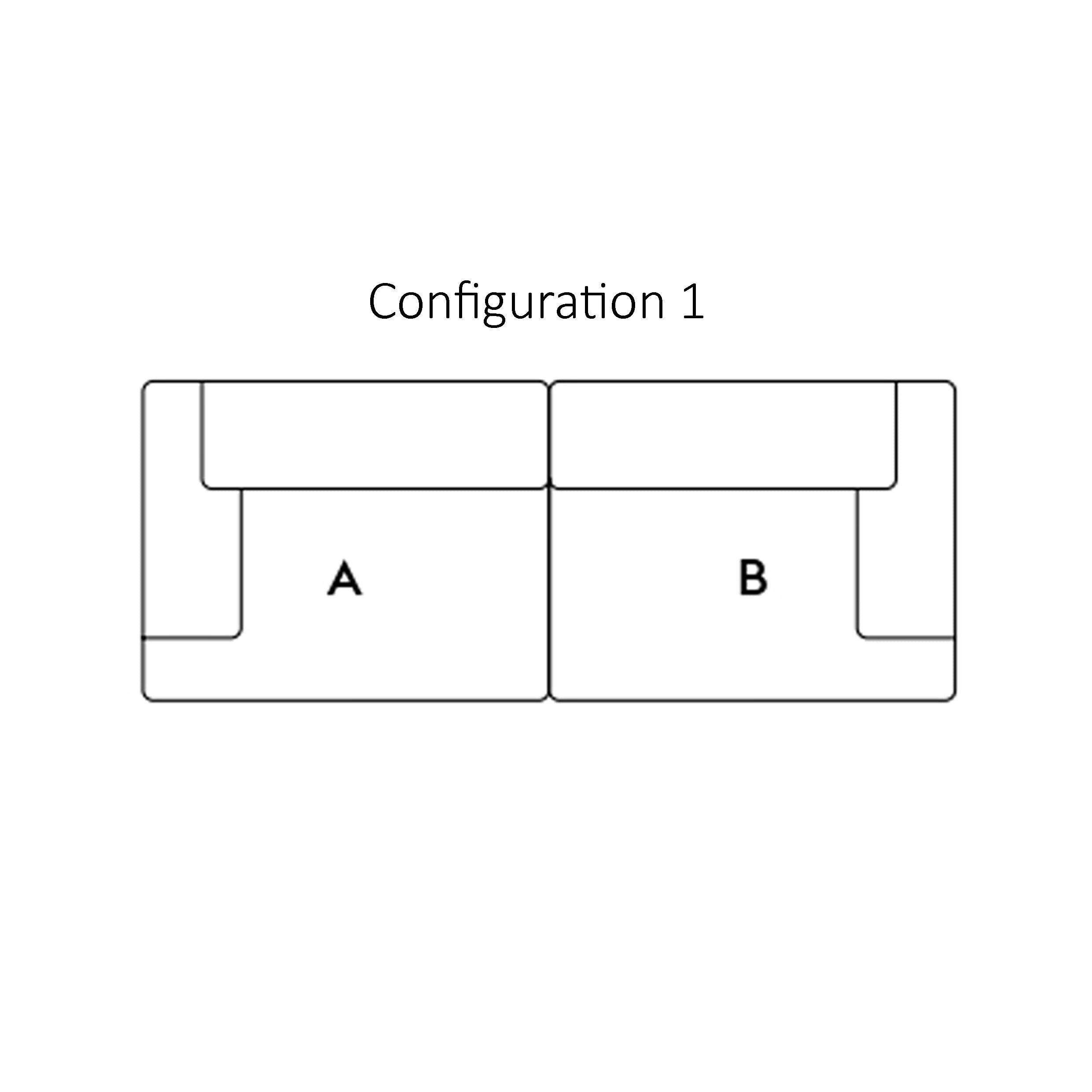 Connect Modular Sofa: Configuration 1