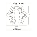 Cloverleaf Sofa: Configuration 5