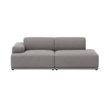 Connect Soft Modular Sofa: 2 Seater + Configuration 2 + Re-Wool 128