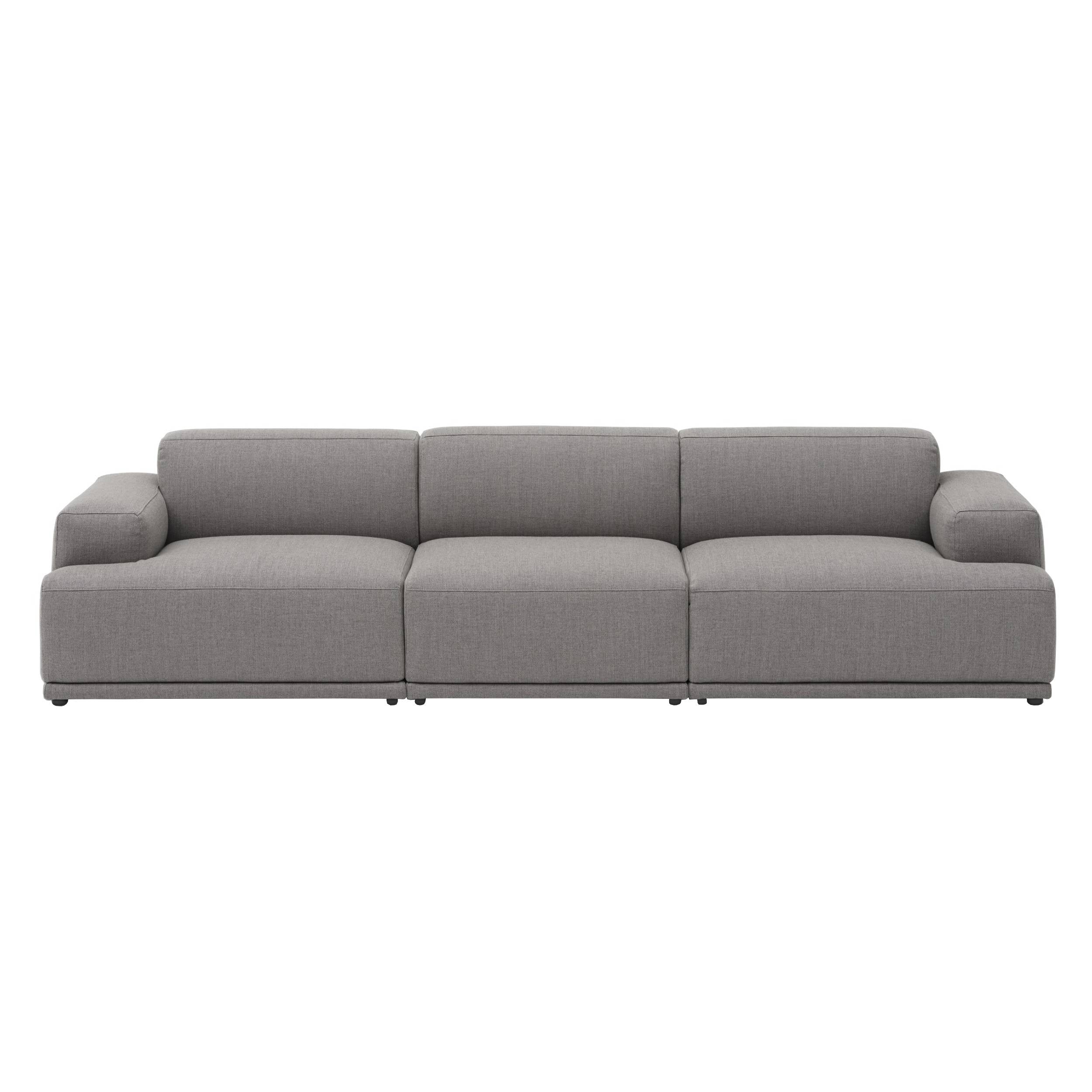 Connect Soft Modular Sofa: 3 Seater + Configuration 1 + Re-Wool 128