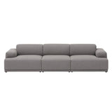 Connect Soft Modular Sofa: 3 Seater + Configuration 1 + Re-Wool 128