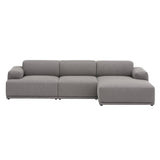 Connect Soft Modular Sofa: 3 Seater + Configuration 2 + Re-Wool 128