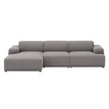 Connect Soft Modular Sofa: 3 Seater + Configuration 3 + Re-Wool 128