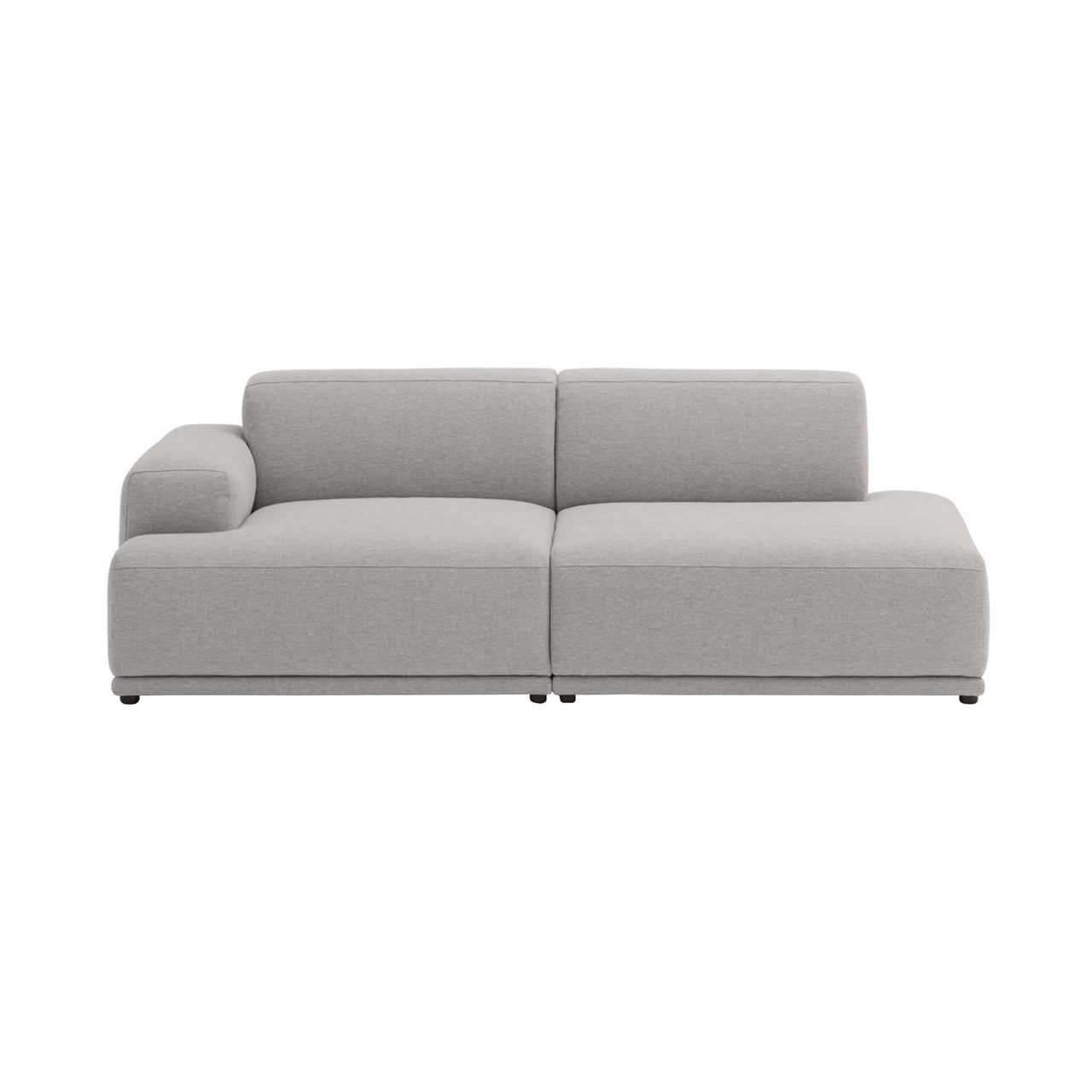 Connect Soft Modular Sofa: 2 Seater + Configuration 2 + Clay 12