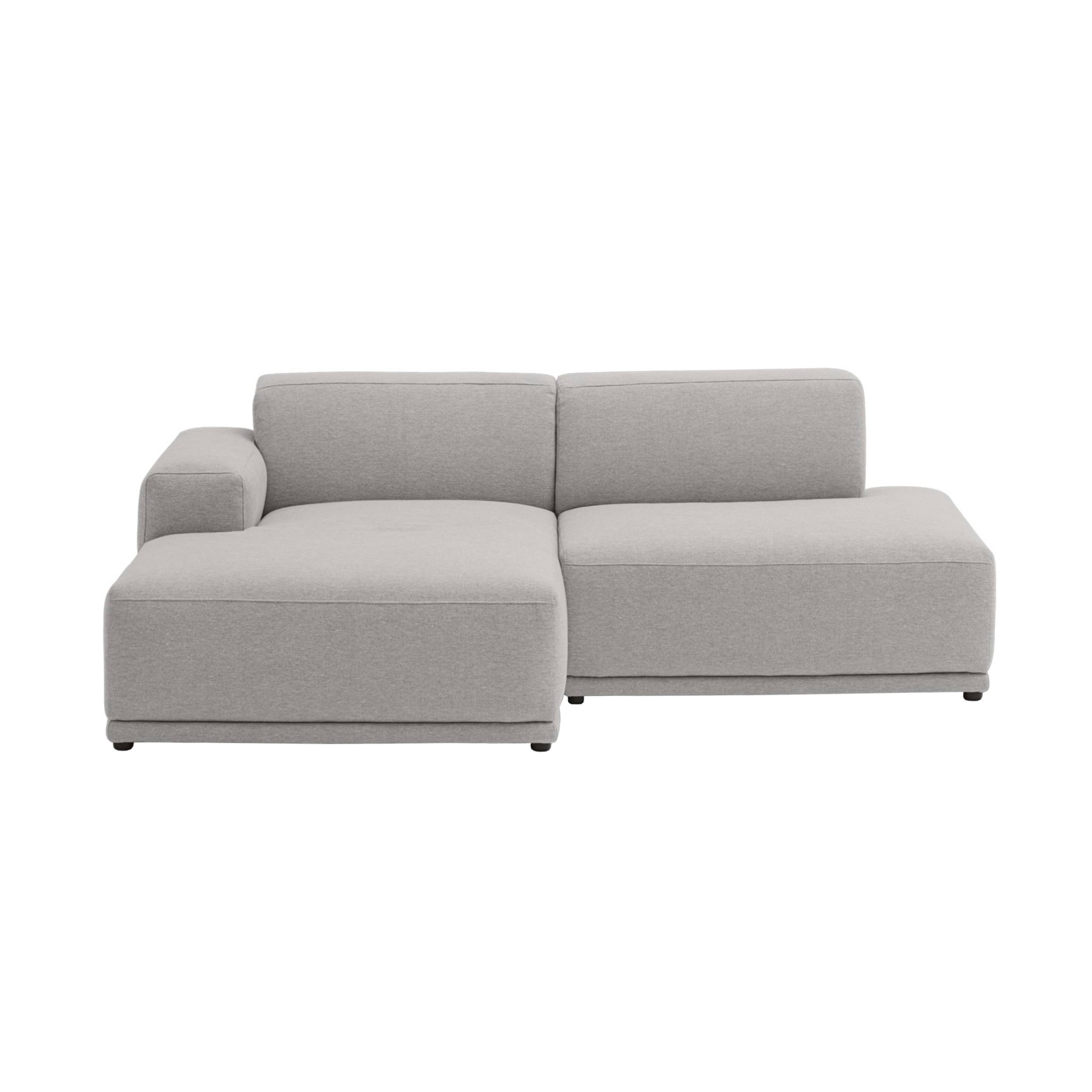Connect Soft Modular Sofa: 2 Seater + Configuration 3 + Clay 12