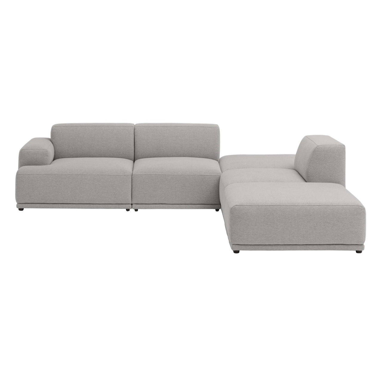 Connect Soft Modular Sofa: Corner + Configuration 3 + Clay 12