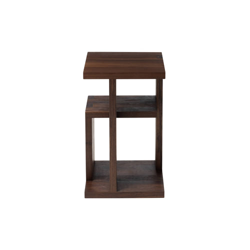 Constructivist Side Table: American Walnut