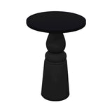 Container Bar Table: New Antiques + Round + Black + Black