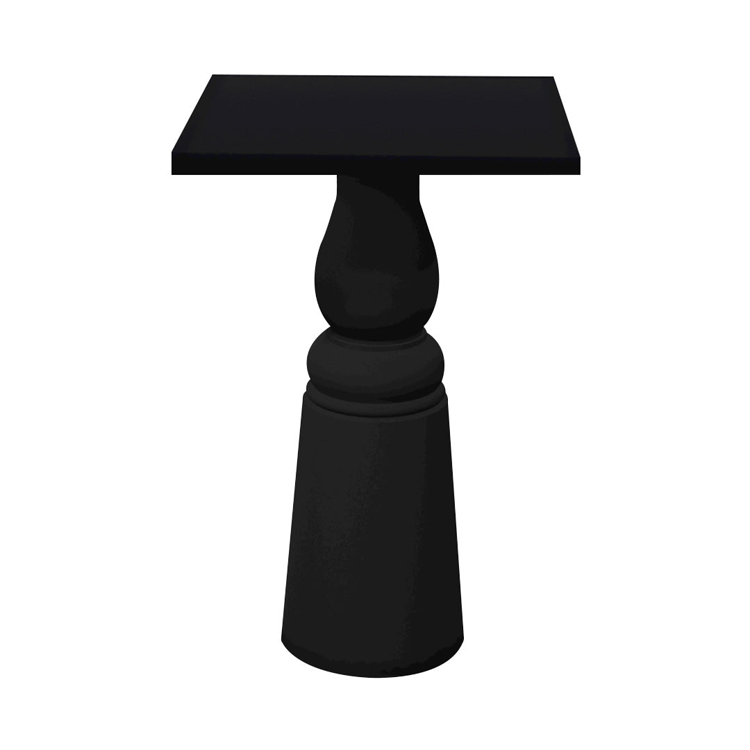 Container Bar Table: New Antiques + Square + Black + Black