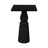 Container Bar Table: New Antiques + Square + Black + Black