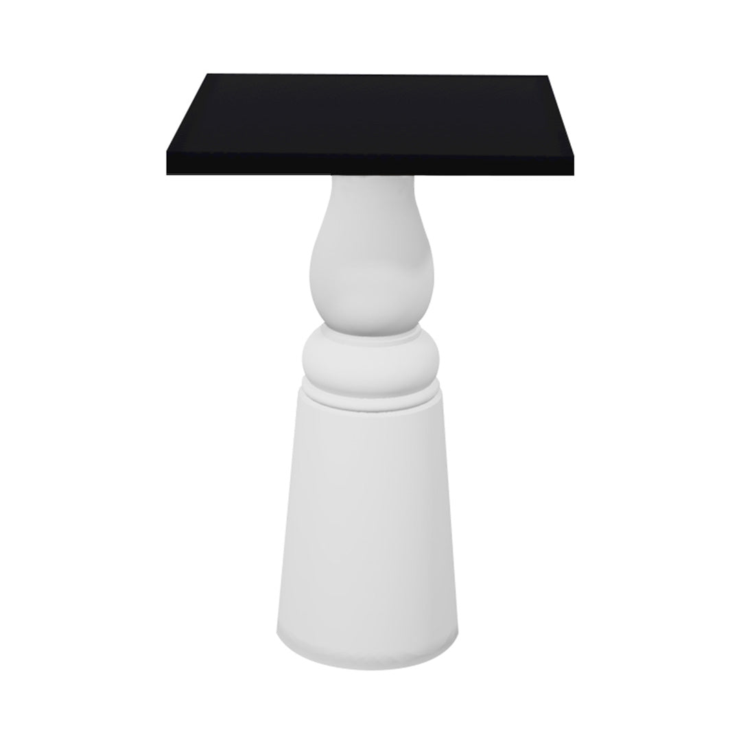 Container Bar Table: New Antiques + Square + Black + White