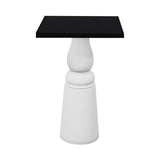 Container Bar Table: New Antiques + Square + Black + White