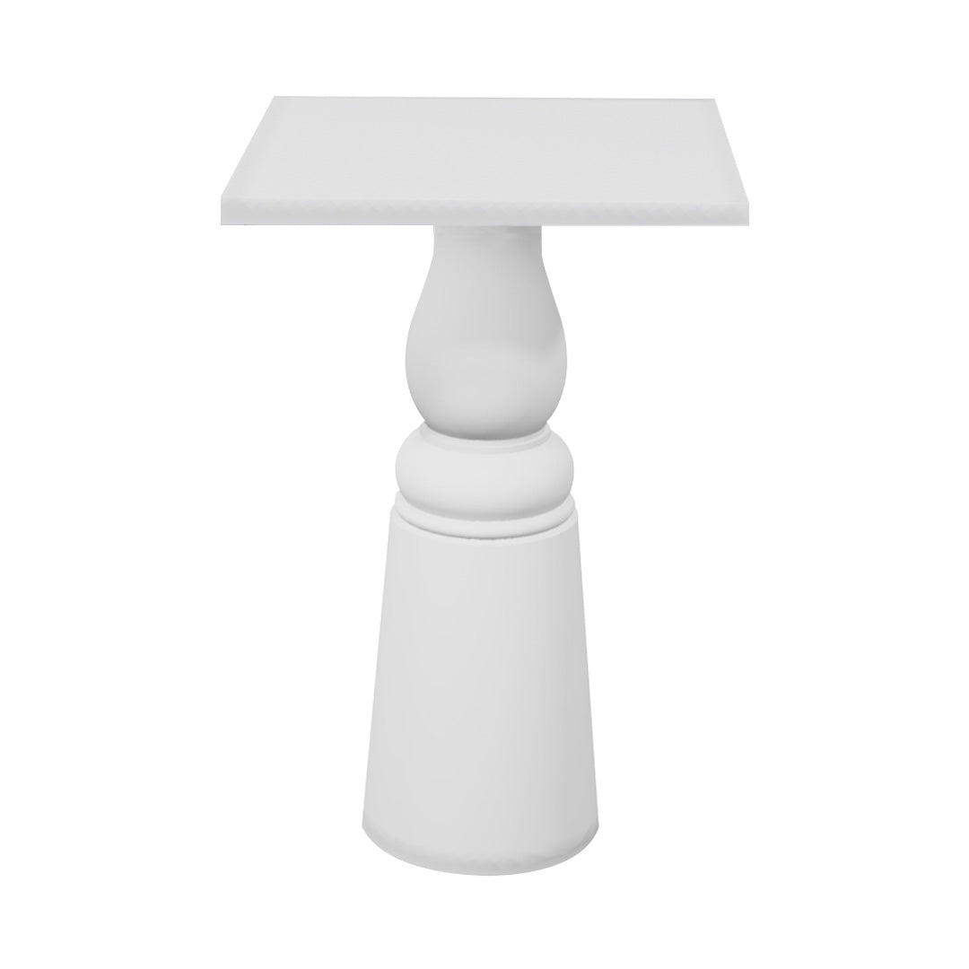 Container Bar Table: New Antiques + Square + White + White