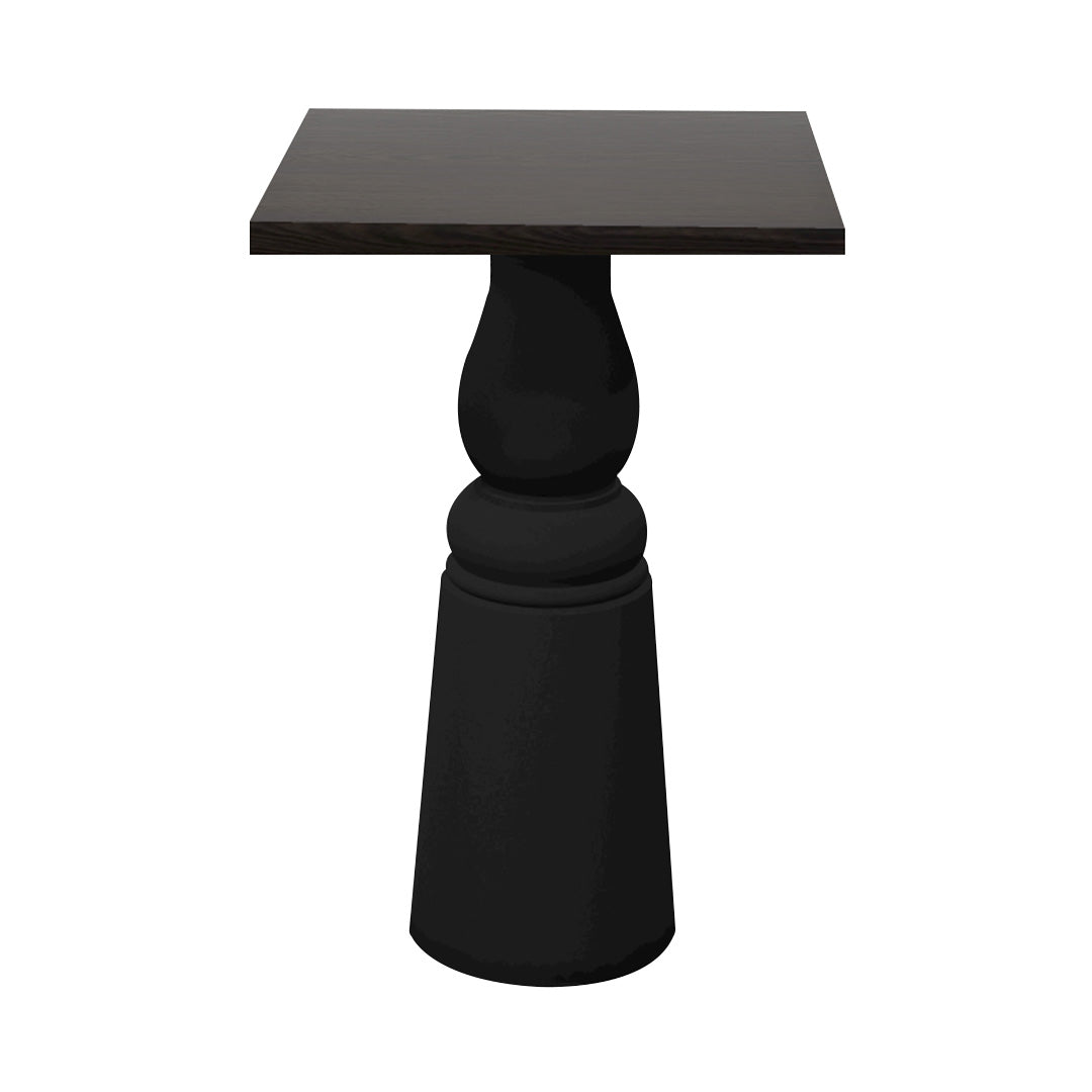Container Bar Table: New Antiques + Square + Wenge Stained + Black