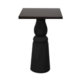 Container Bar Table: New Antiques + Square + Wenge Stained + Black