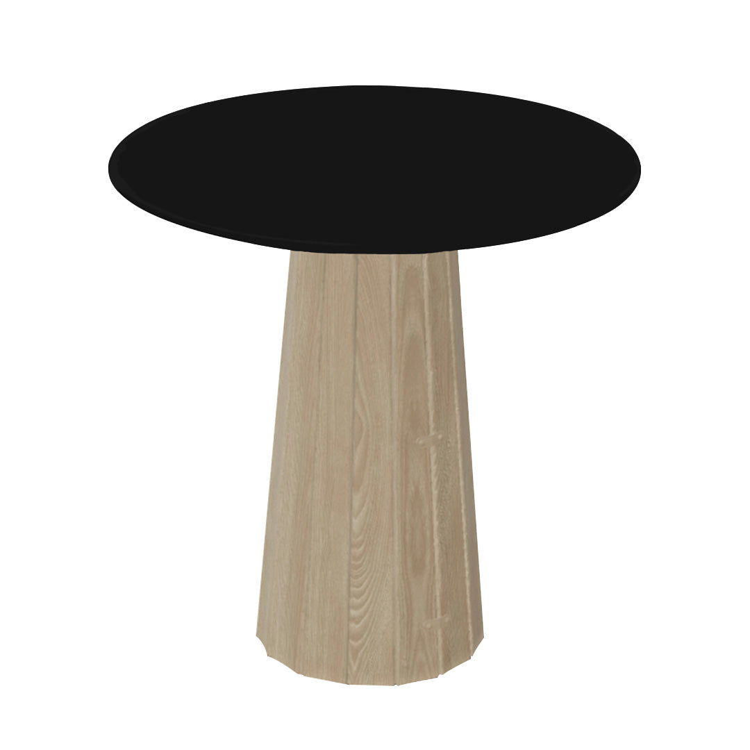 Container HPL Round Table: Extra Small + Bodhi Cover + Black + White Wash
