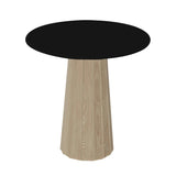 Container HPL Round Table: Extra Small + Bodhi Cover + Black + White Wash