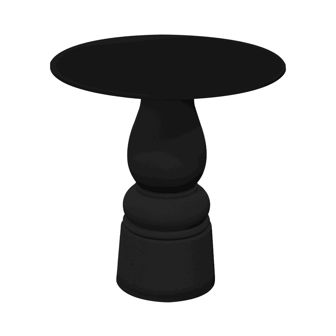 Container HPL Round Table: Extra Small+ New Antiques + Black + Black