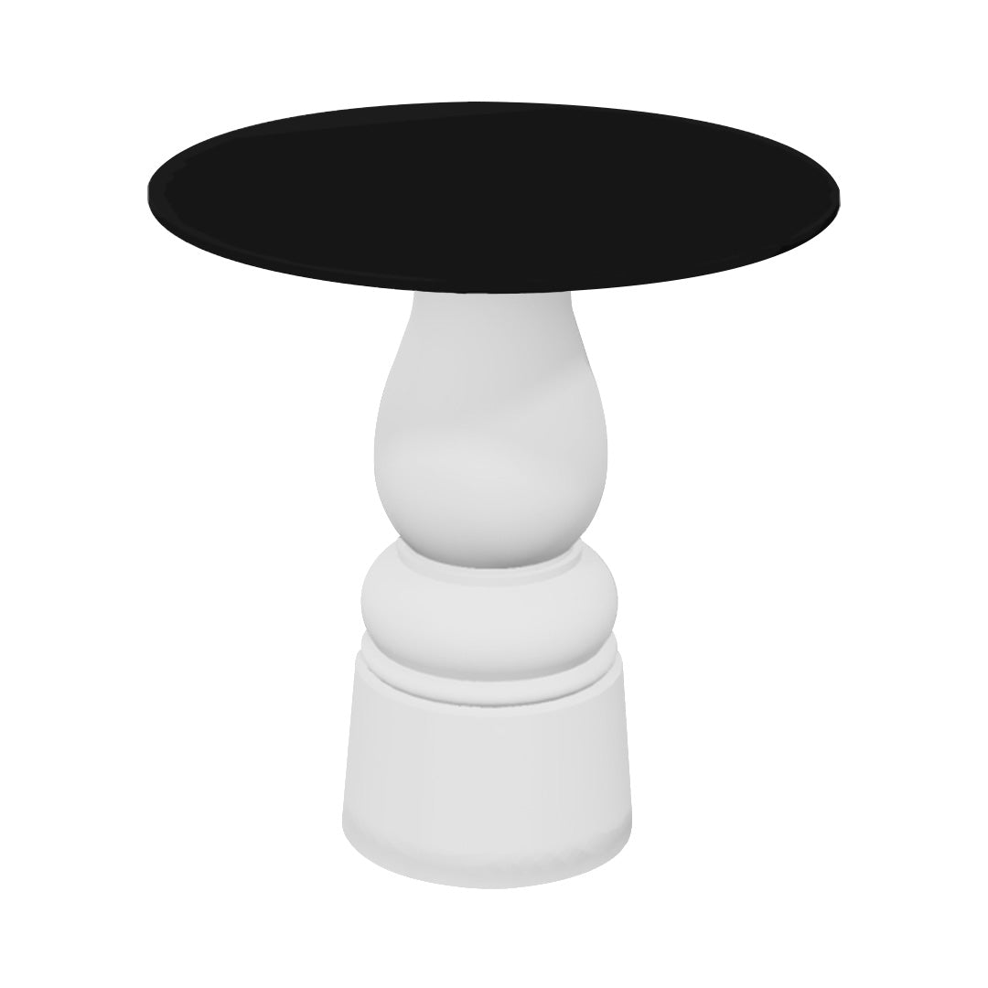 Container HPL Round Table: Extra Small+ New Antiques + Black + White