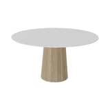 Container HPL Round Table: Large + Bodhi Cover + White + White Wash