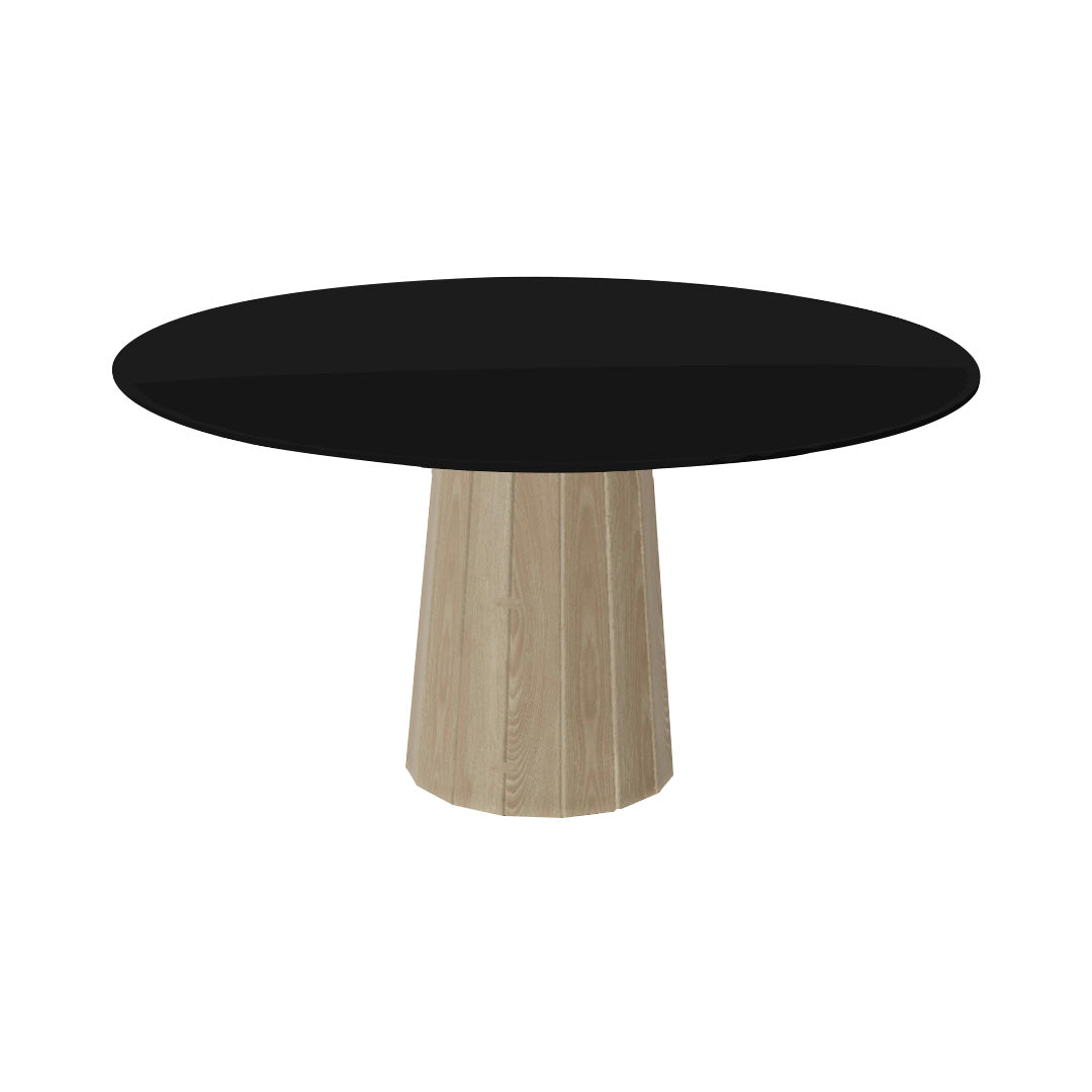 Container HPL Round Table: Large + Bodhi Cover + Black + White Wash