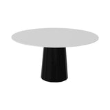 Container HPL Round Table: Large + Bodhi Cover + White + Black