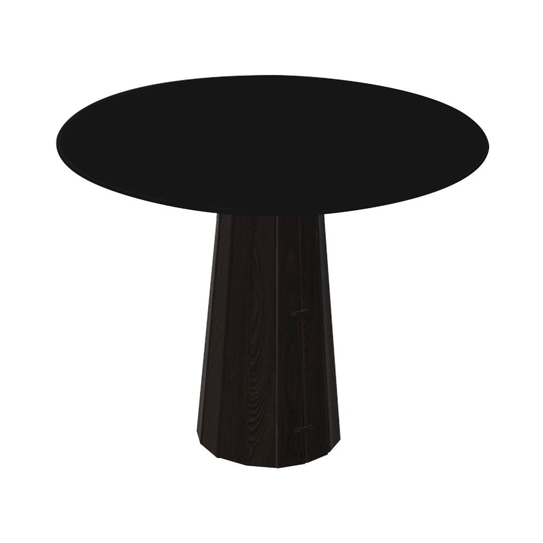 Container HPL Round Table: Small + Bodhi Cover + Black + Wenge
