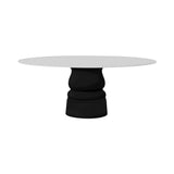 Container HPL Round Table: XXL + New Antiques + White +  Black