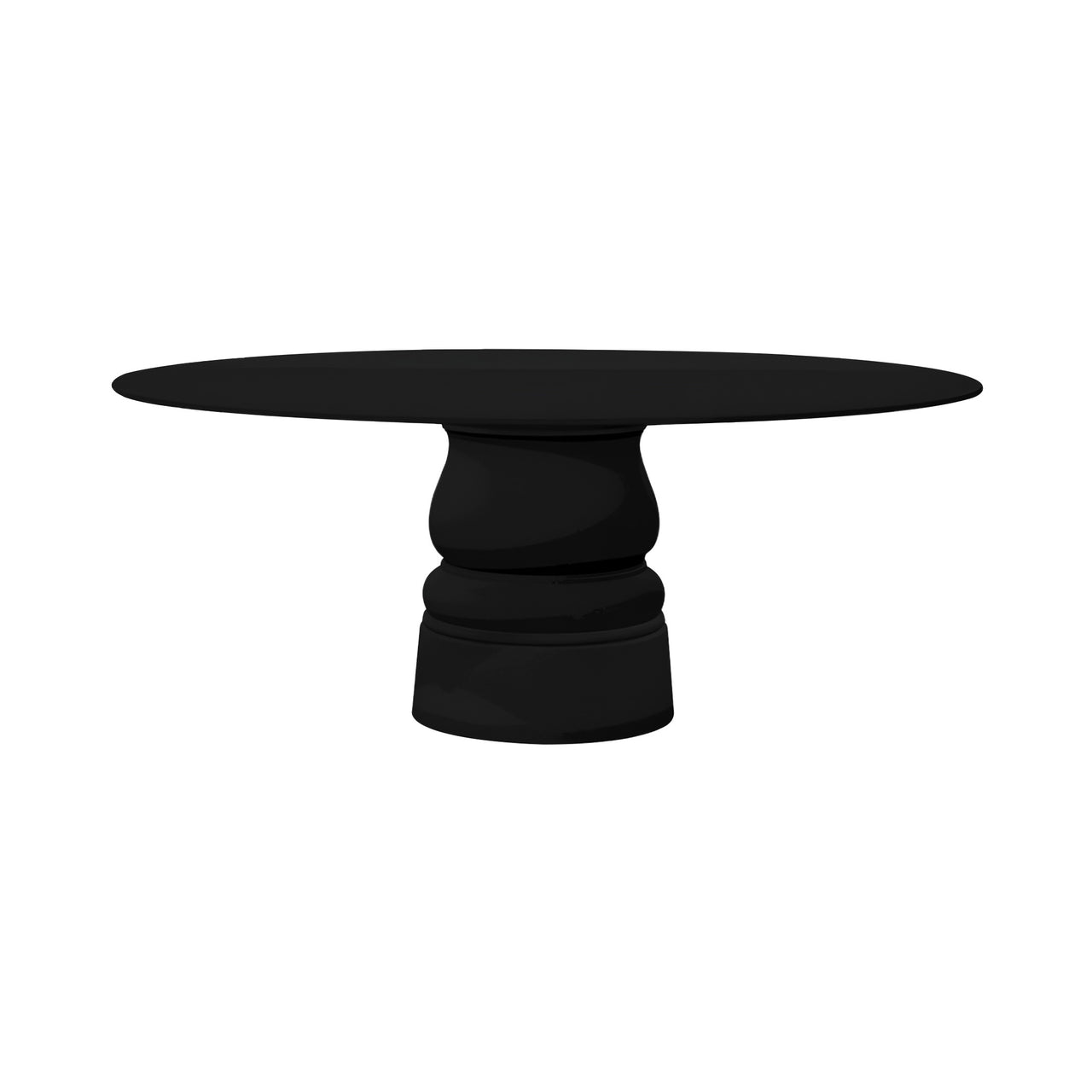 Container HPL Round Table: XXL + New Antiques + Black + Black
