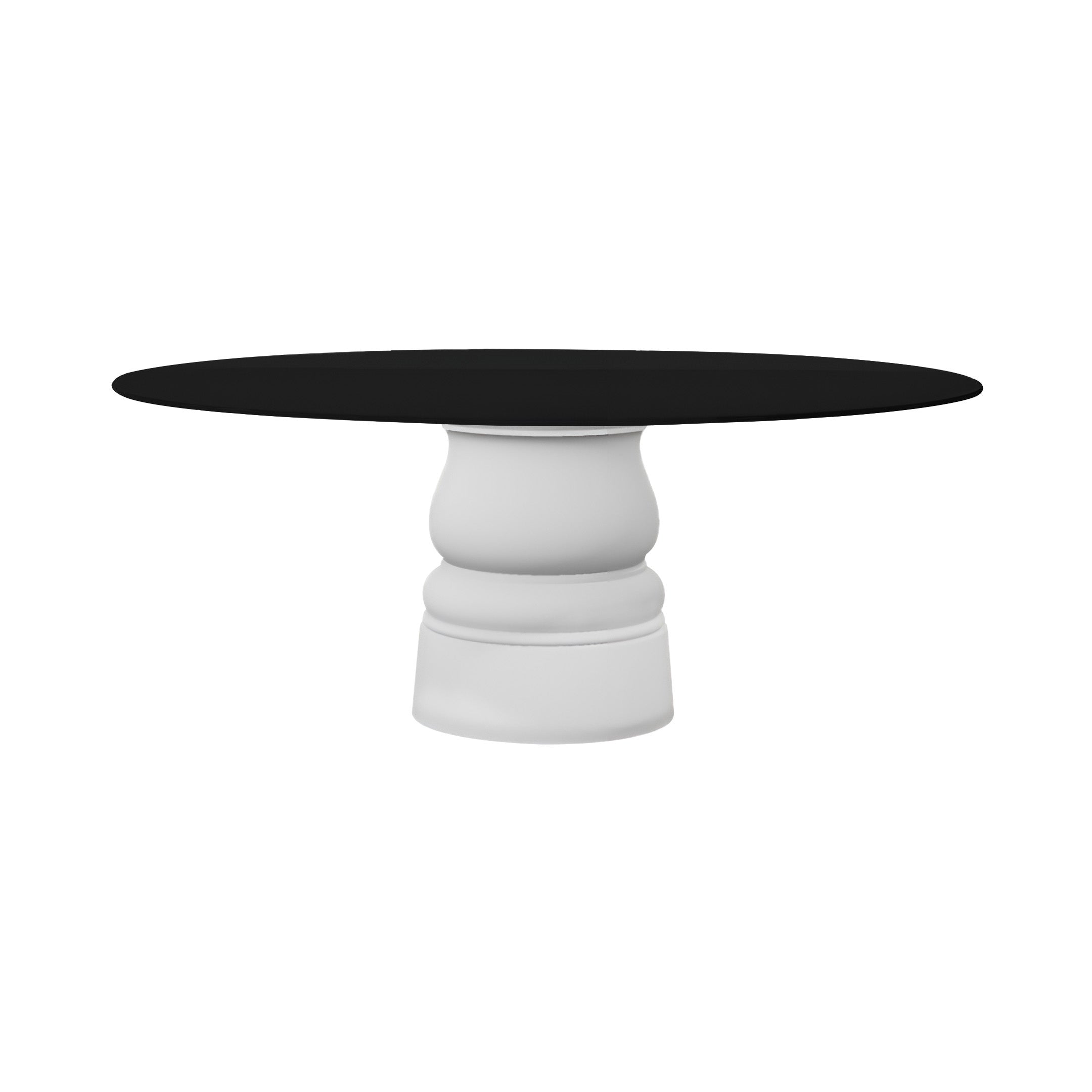 Container HPL Round Table: XXL + New Antiques + Black + White