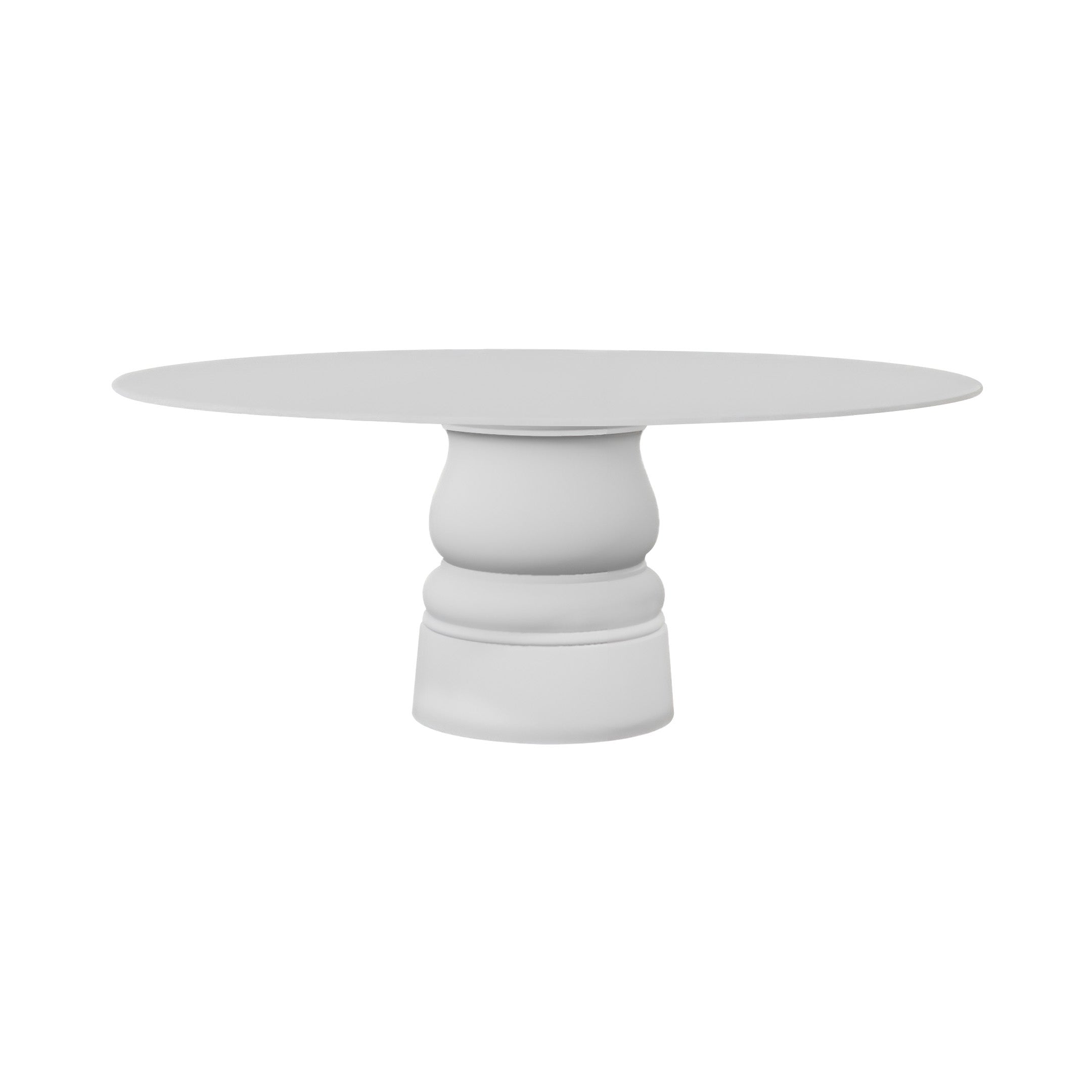 Container HPL Round Table: XXL + New Antiques + White + White