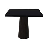 Container HPL Square Table: Small + Bodhi Cover + Black + Wenge